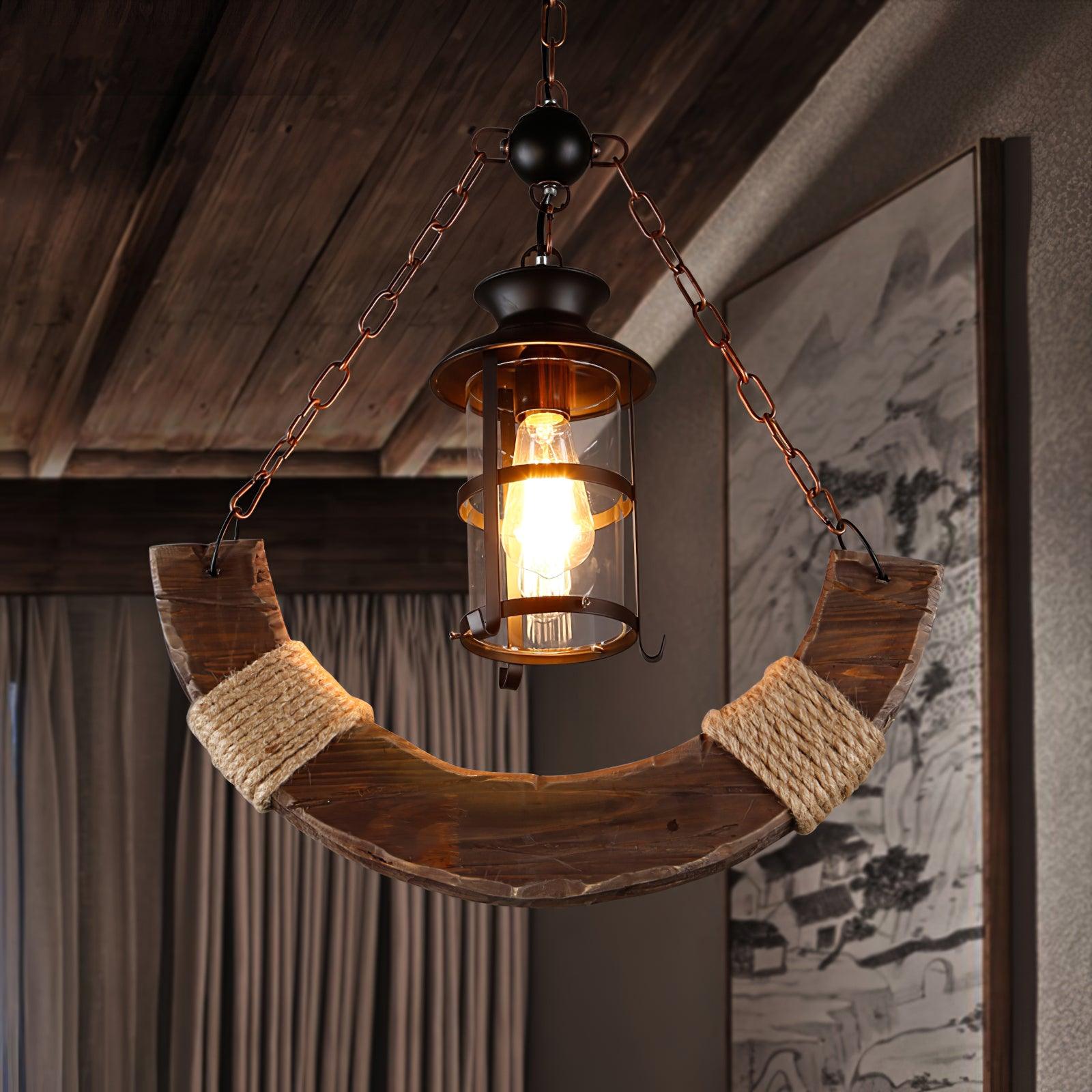 Aurzorir Chandelier Bois Vintage - Neutralighting