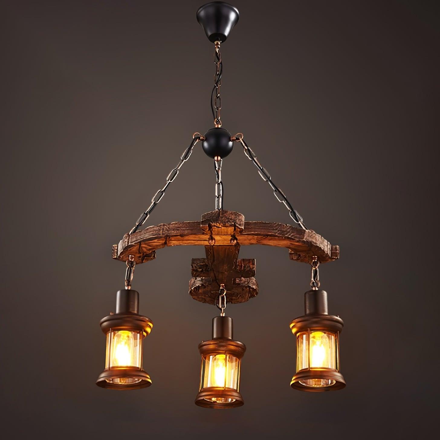 Aurzorir Chandelier Bois Vintage - Neutralighting