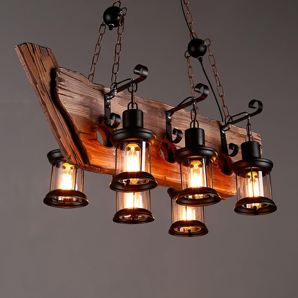 Aurzorir Chandelier Bois Vintage - Neutralighting