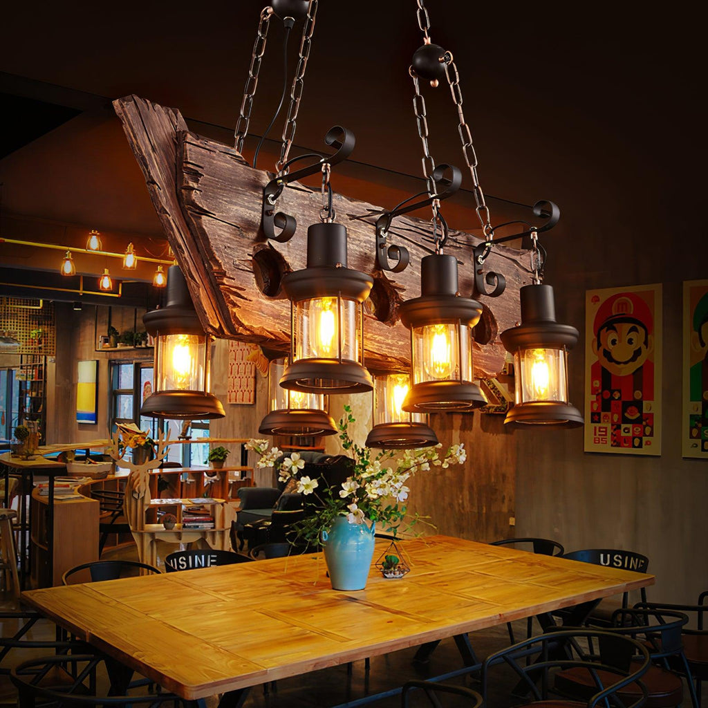 Aurzorir Chandelier Bois Vintage - Neutralighting