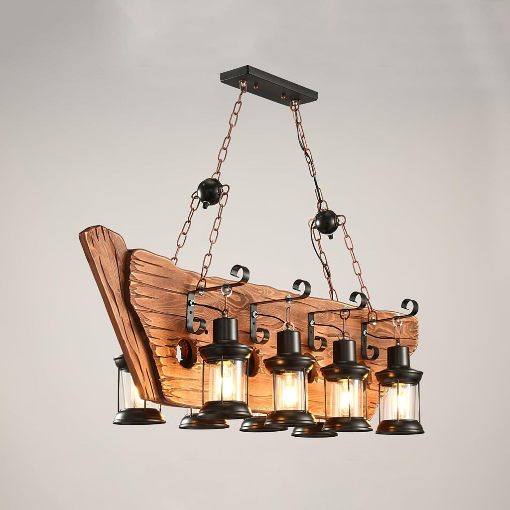 Aurzorir Chandelier Bois Vintage - Neutralighting