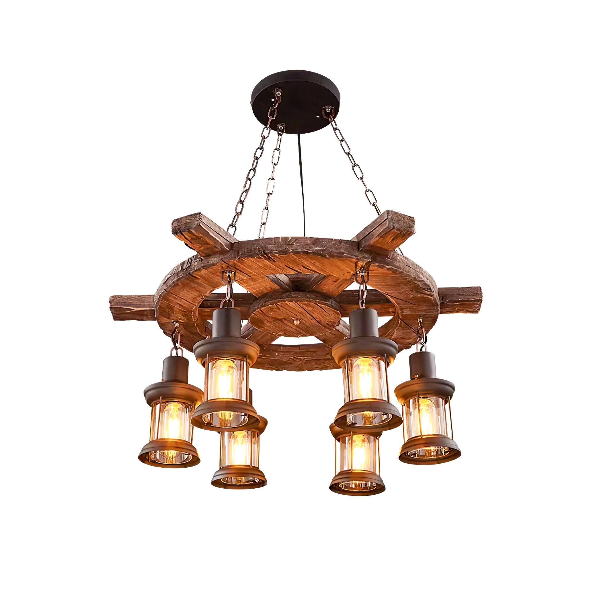 Aurzorir Chandelier Bois Vintage - Neutralighting