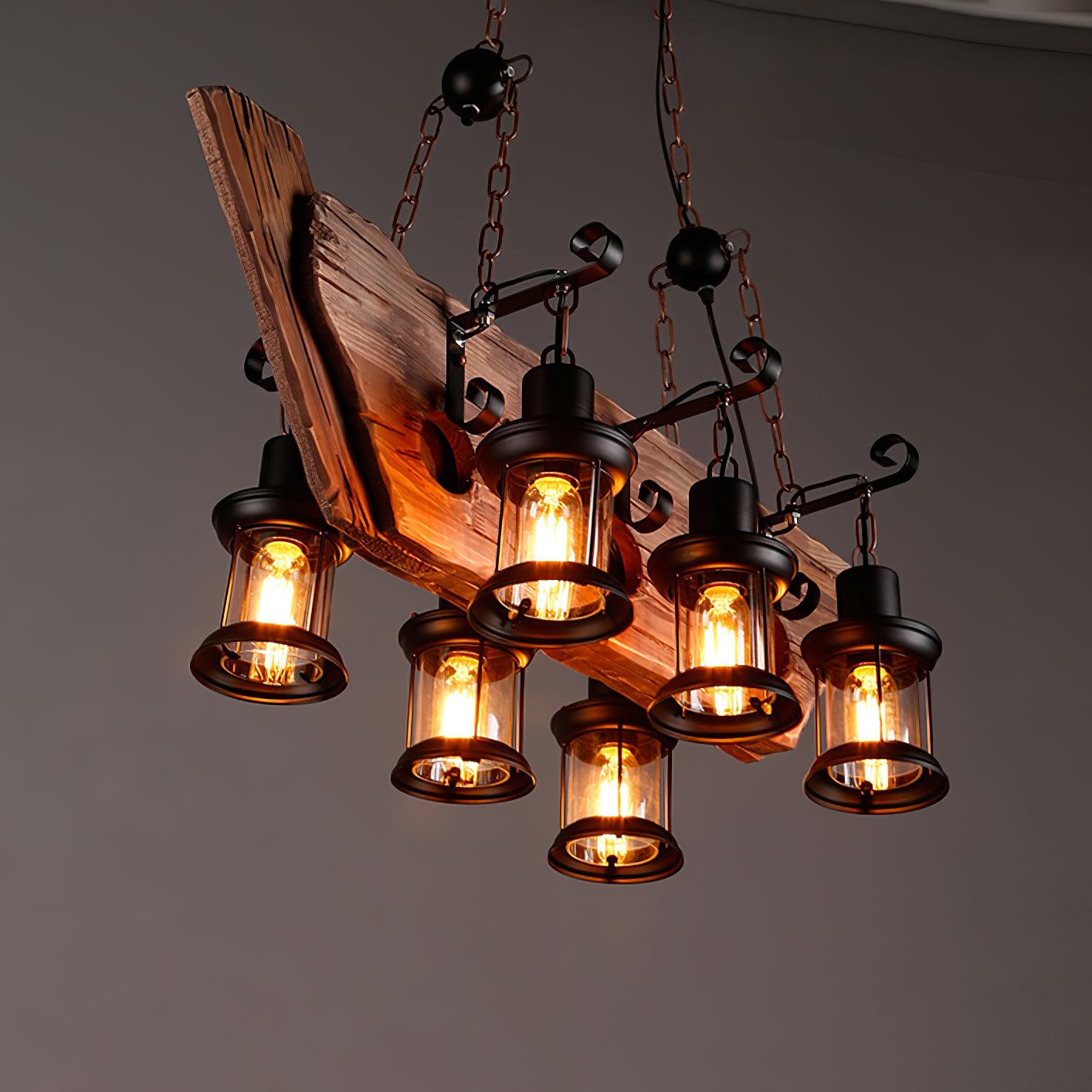 Aurzorir Chandelier Bois Vintage - Neutralighting