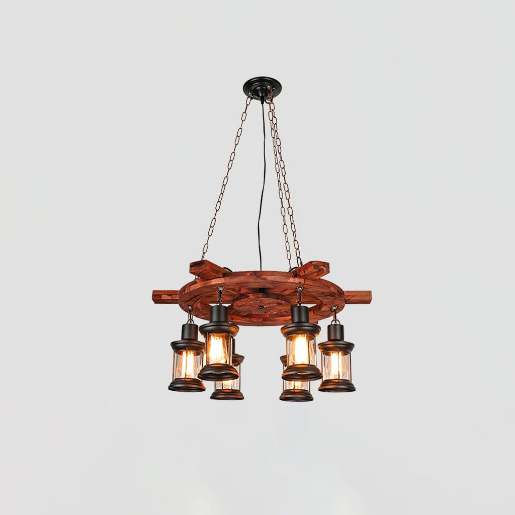 Aurzorir Chandelier Bois Vintage - Neutralighting