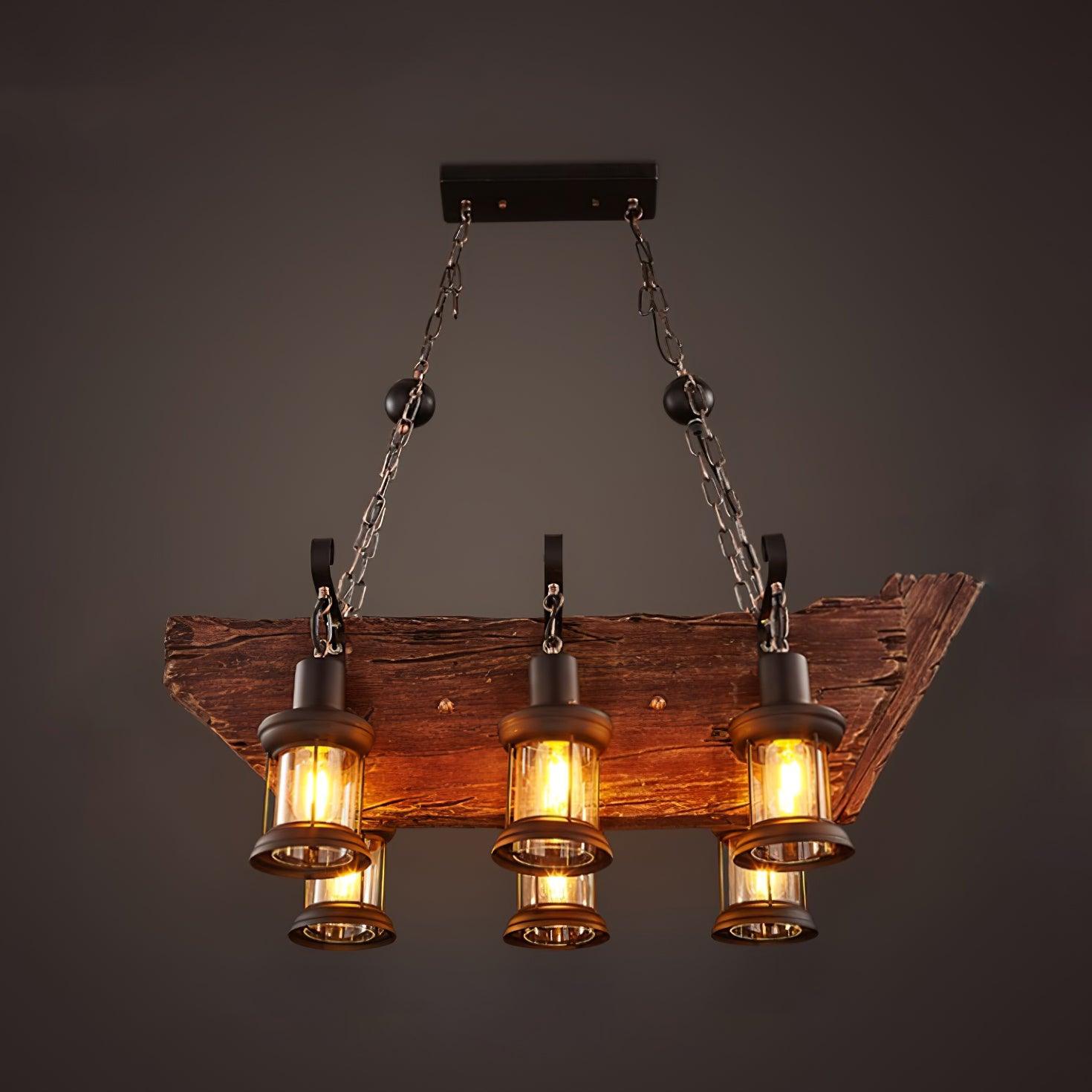 Aurzorir Chandelier Bois Vintage - Neutralighting