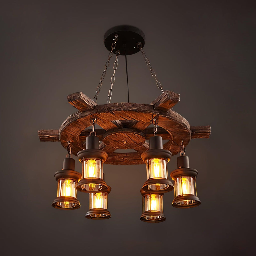 Aurzorir Chandelier Bois Vintage - Neutralighting