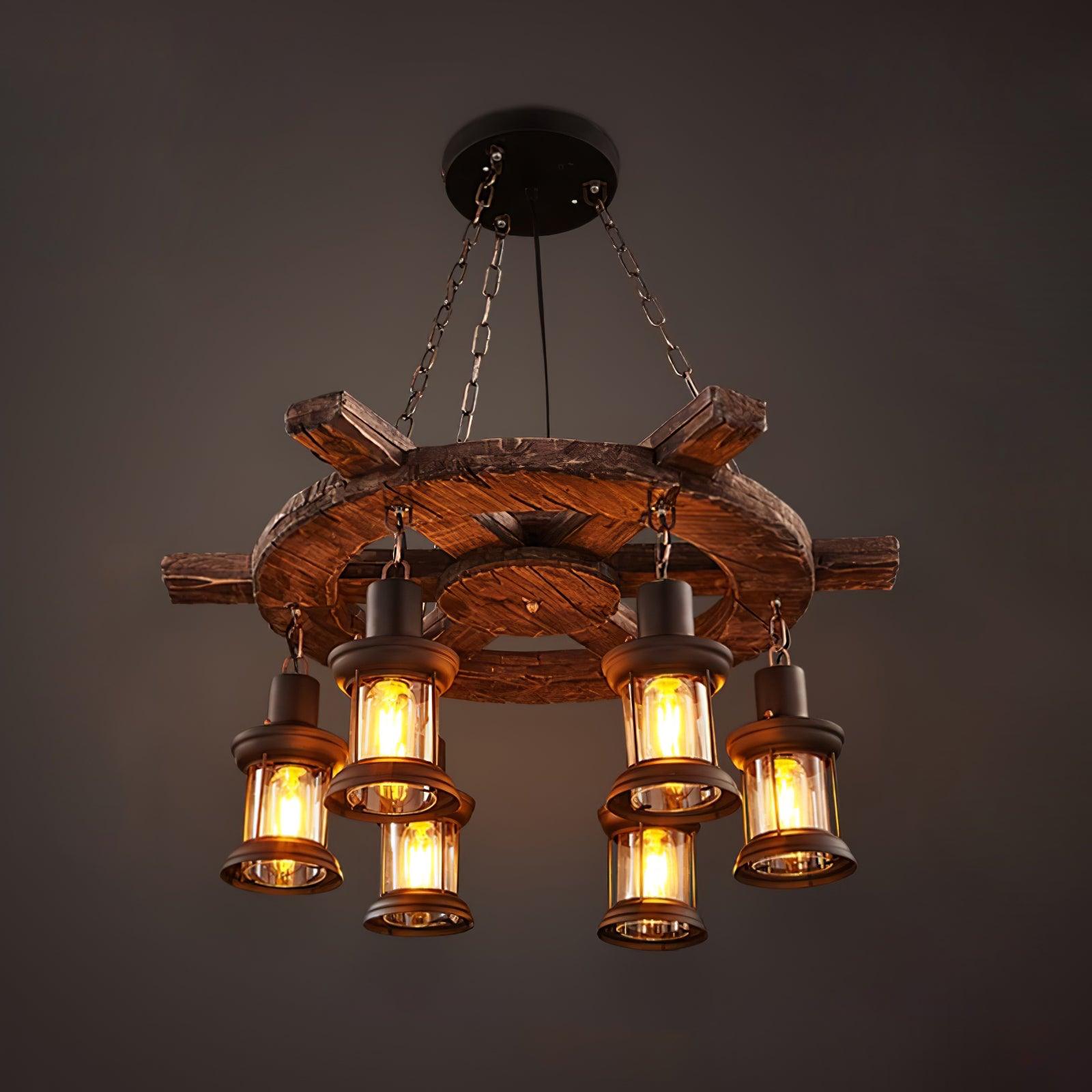 Aurzorir Chandelier Bois Vintage - Neutralighting