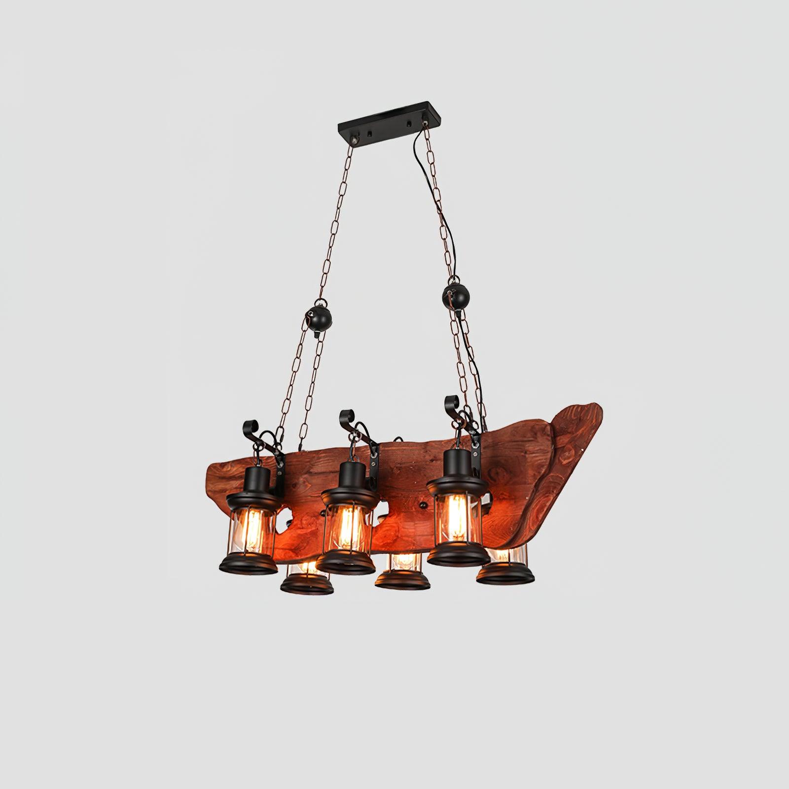 Aurzorir Chandelier Bois Vintage - Neutralighting