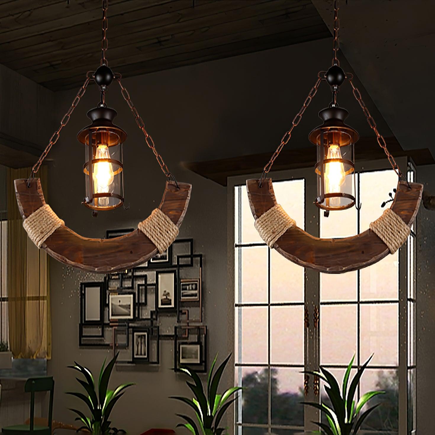 Aurzorir Chandelier Bois Vintage - Neutralighting