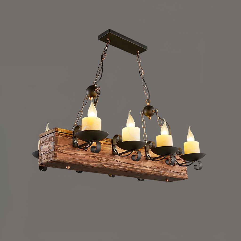 Aurzorir Chandelier Bois Vintage - Neutralighting