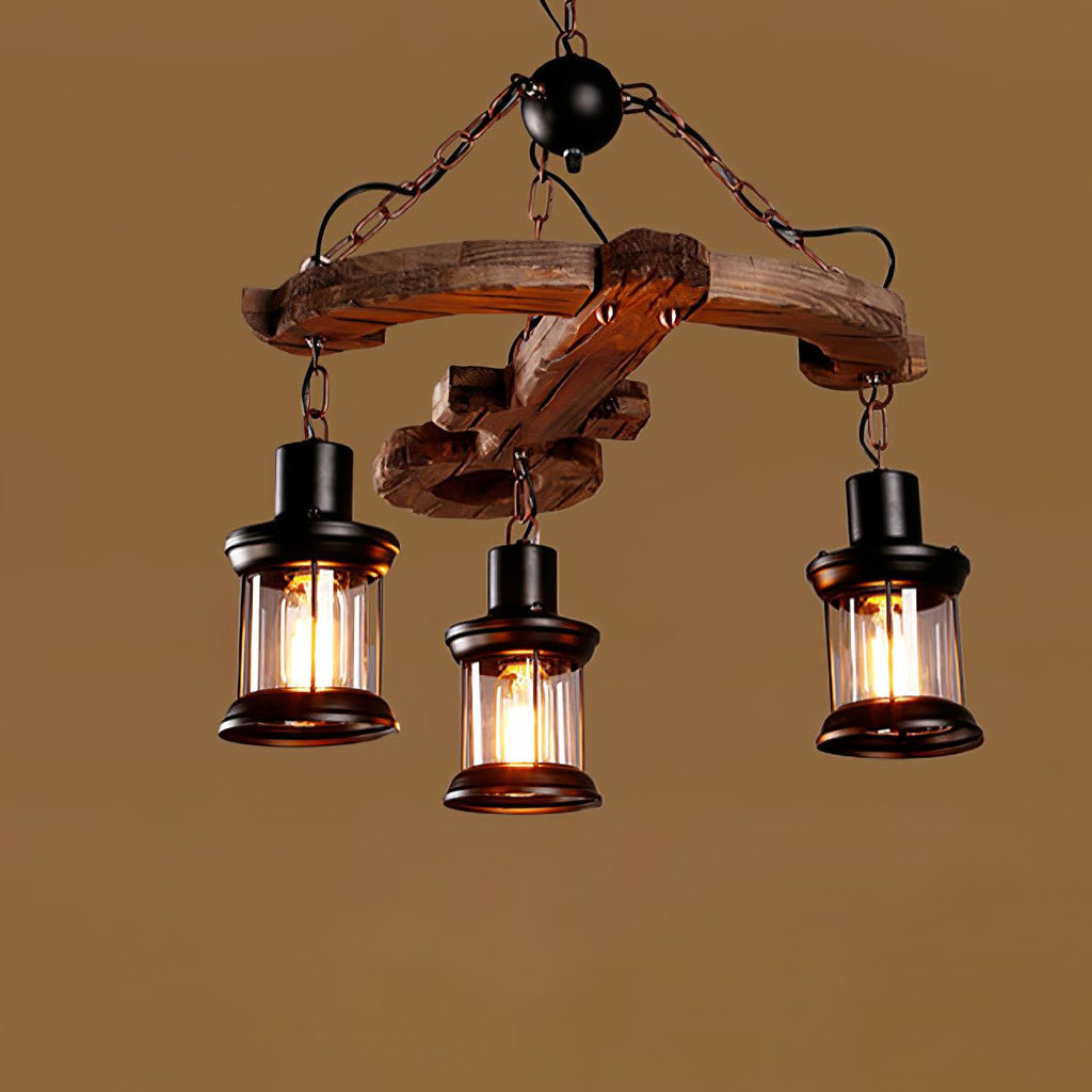 Aurzorir Chandelier Bois Vintage - Neutralighting