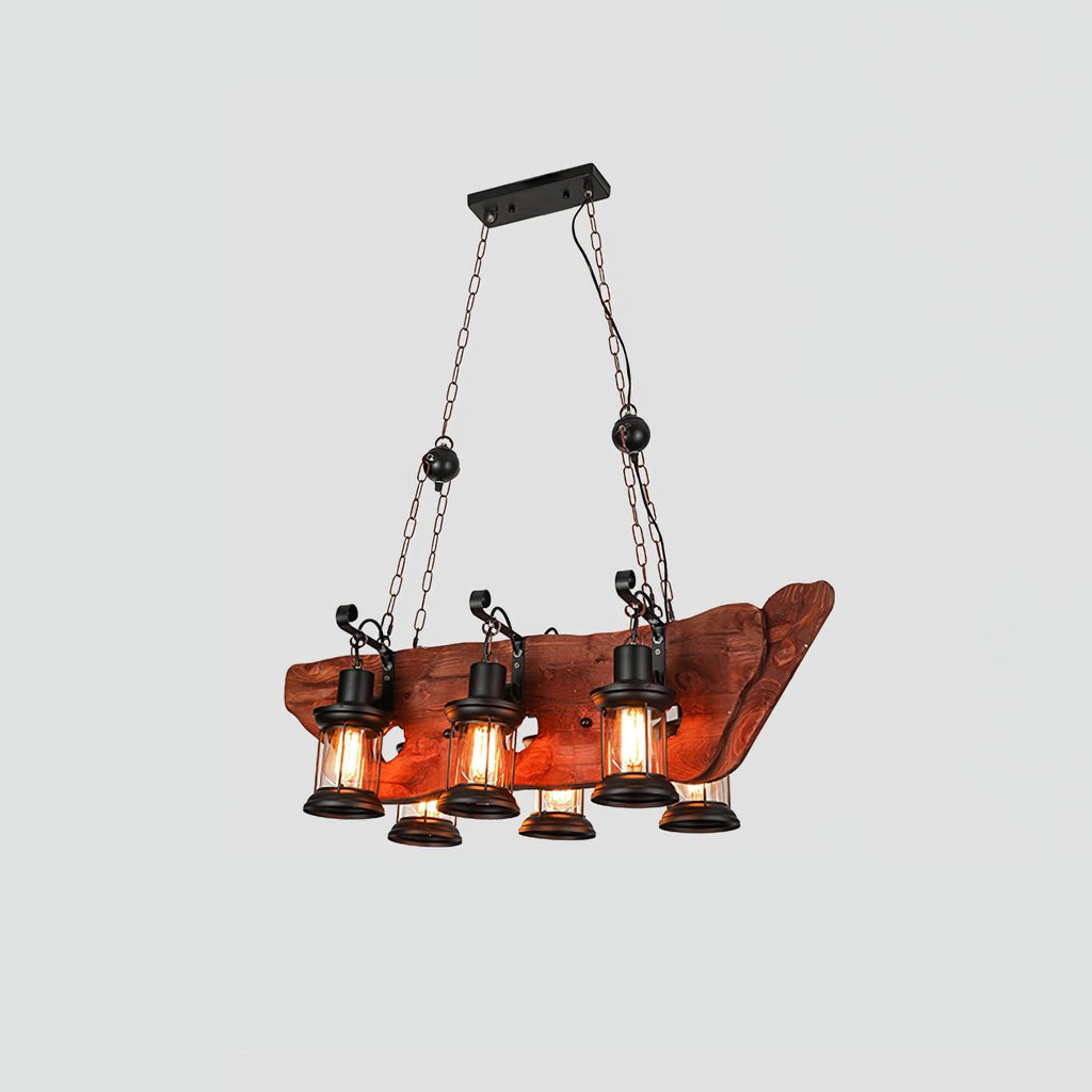 Aurzorir Chandelier Bois Vintage - Neutralighting