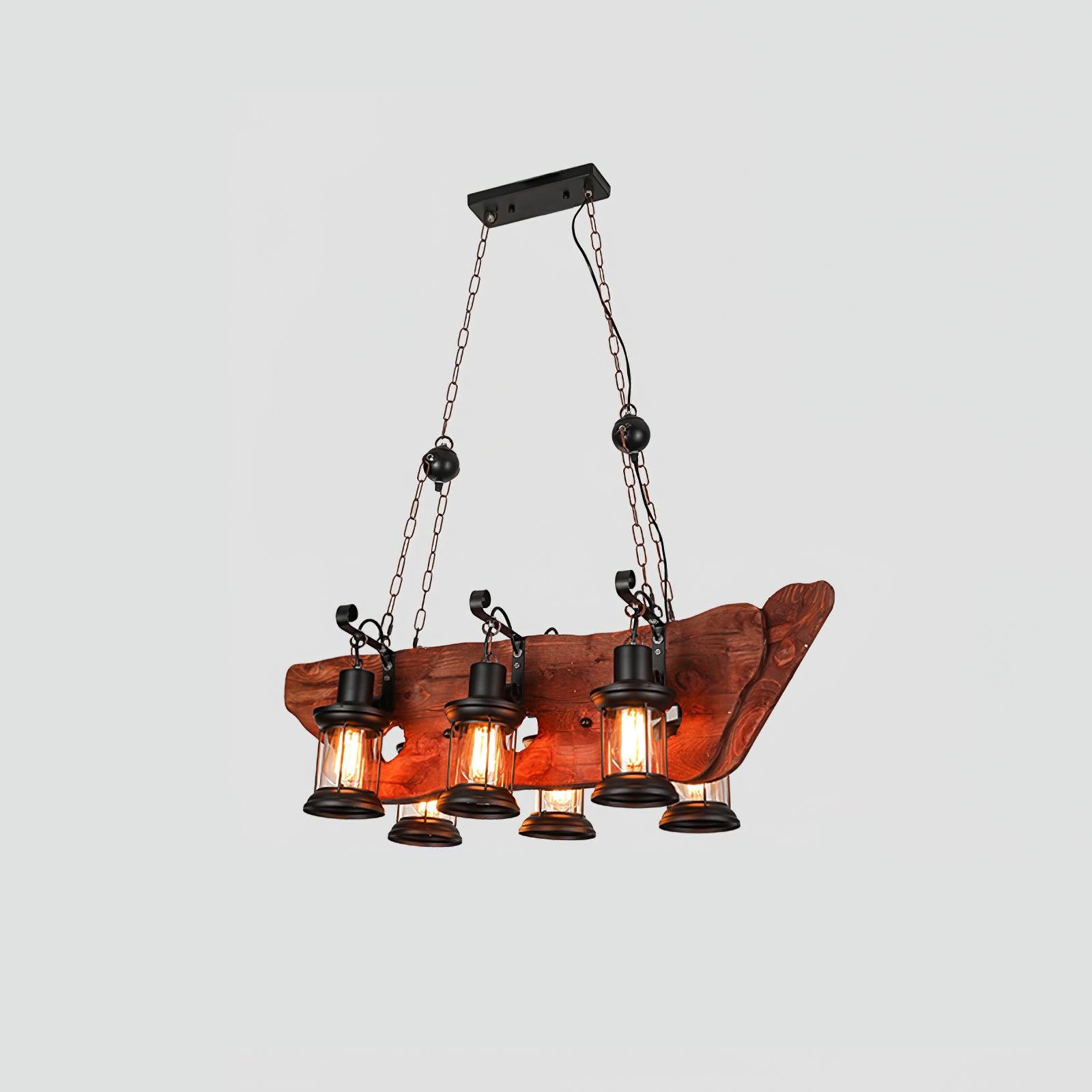 Aurzorir Chandelier Bois Vintage - Neutralighting