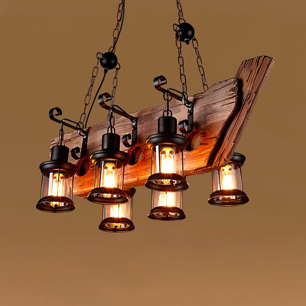Aurzorir Chandelier Bois Vintage - Neutralighting