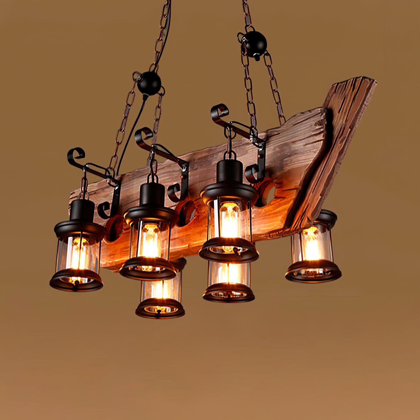 Aurzorir Chandelier Bois Vintage - Neutralighting