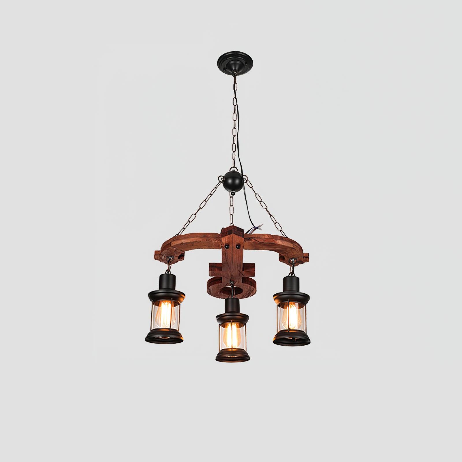 Aurzorir Chandelier Bois Vintage - Neutralighting