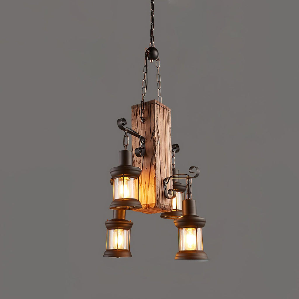 Aurzorir Chandelier Bois Vintage - Neutralighting