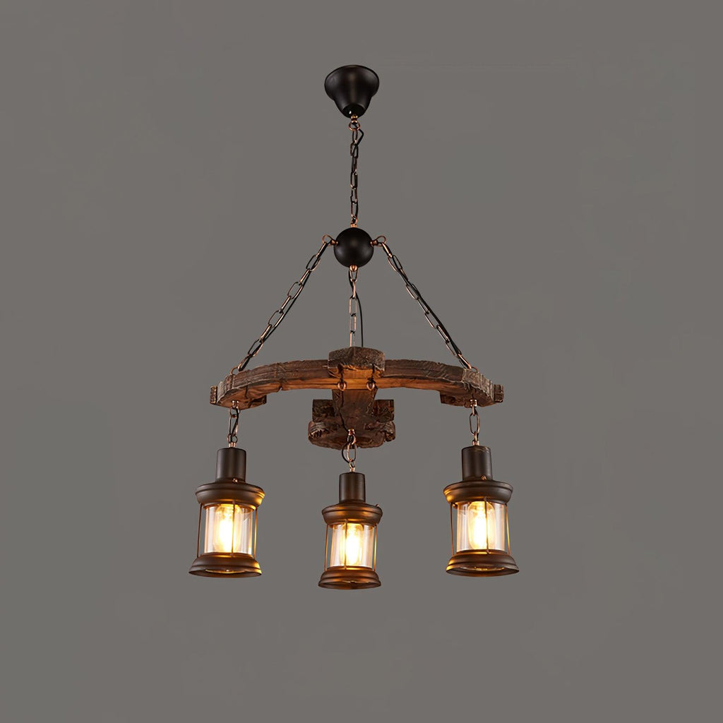Aurzorir Chandelier Bois Vintage - Neutralighting