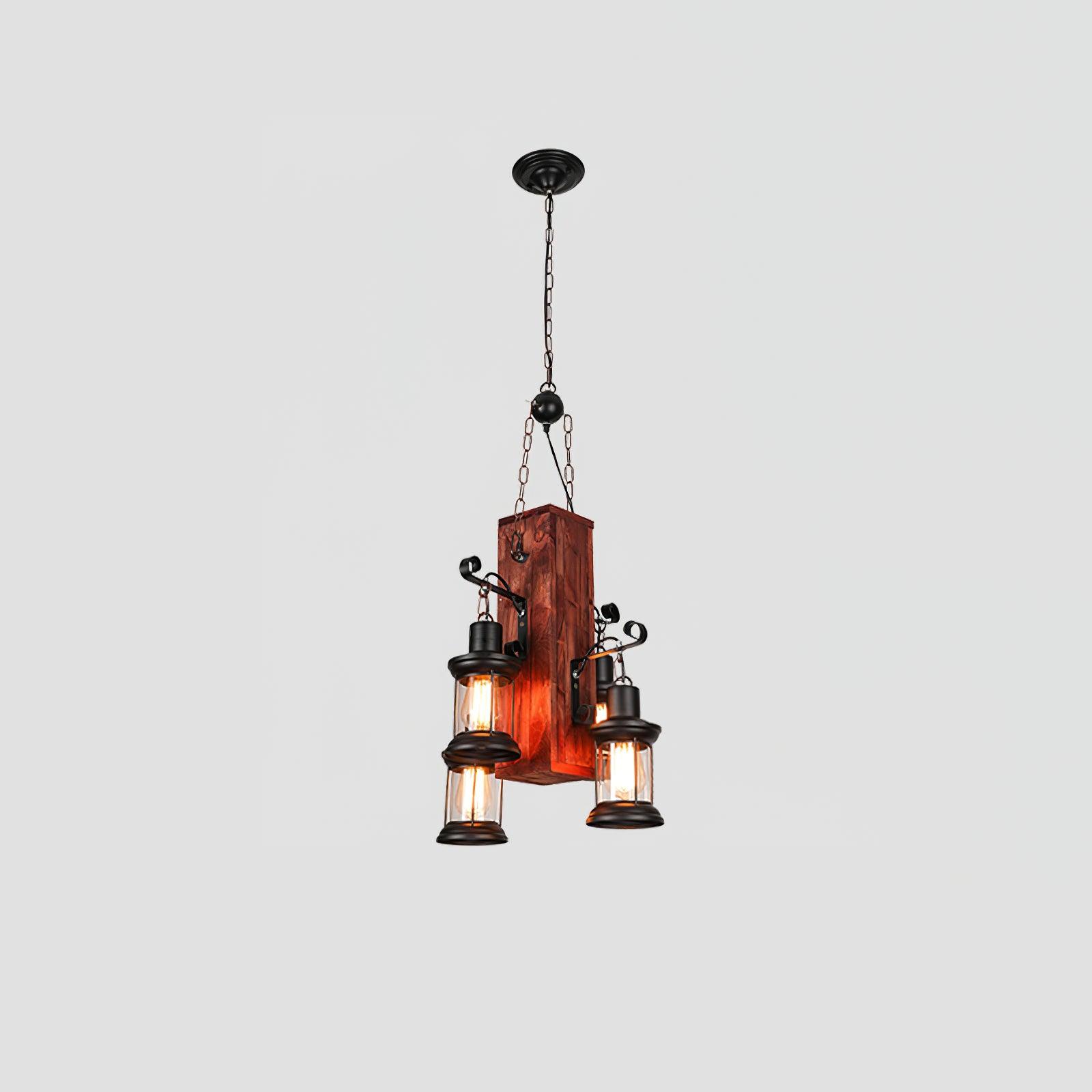 Aurzorir Chandelier Bois Vintage - Neutralighting