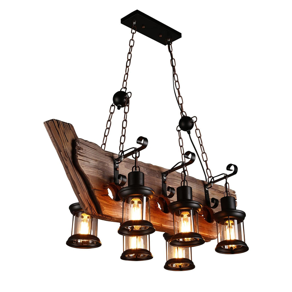 Aurzorir Chandelier Bois Vintage - Neutralighting