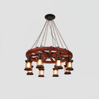 Aurzorir Chandelier Bois Vintage - Neutralighting