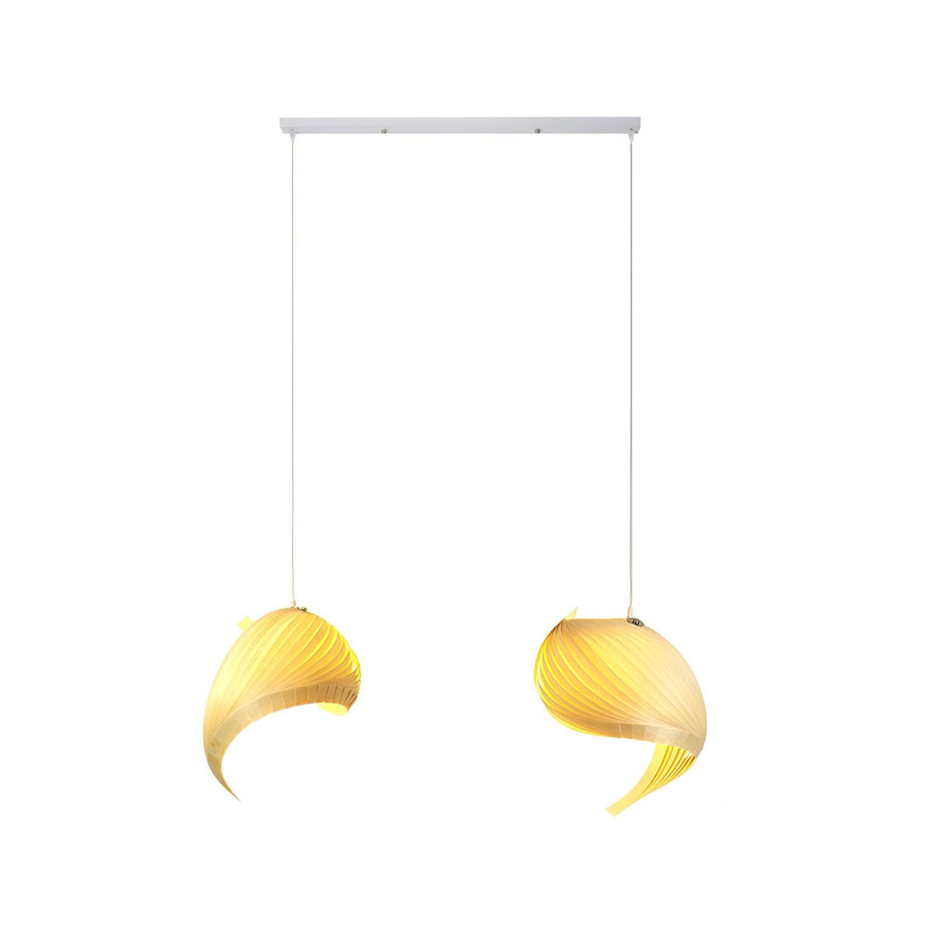 Cumiror Postmoderne Luxe Coquille Bois Bois Pendentif Lumière - Neutralighting