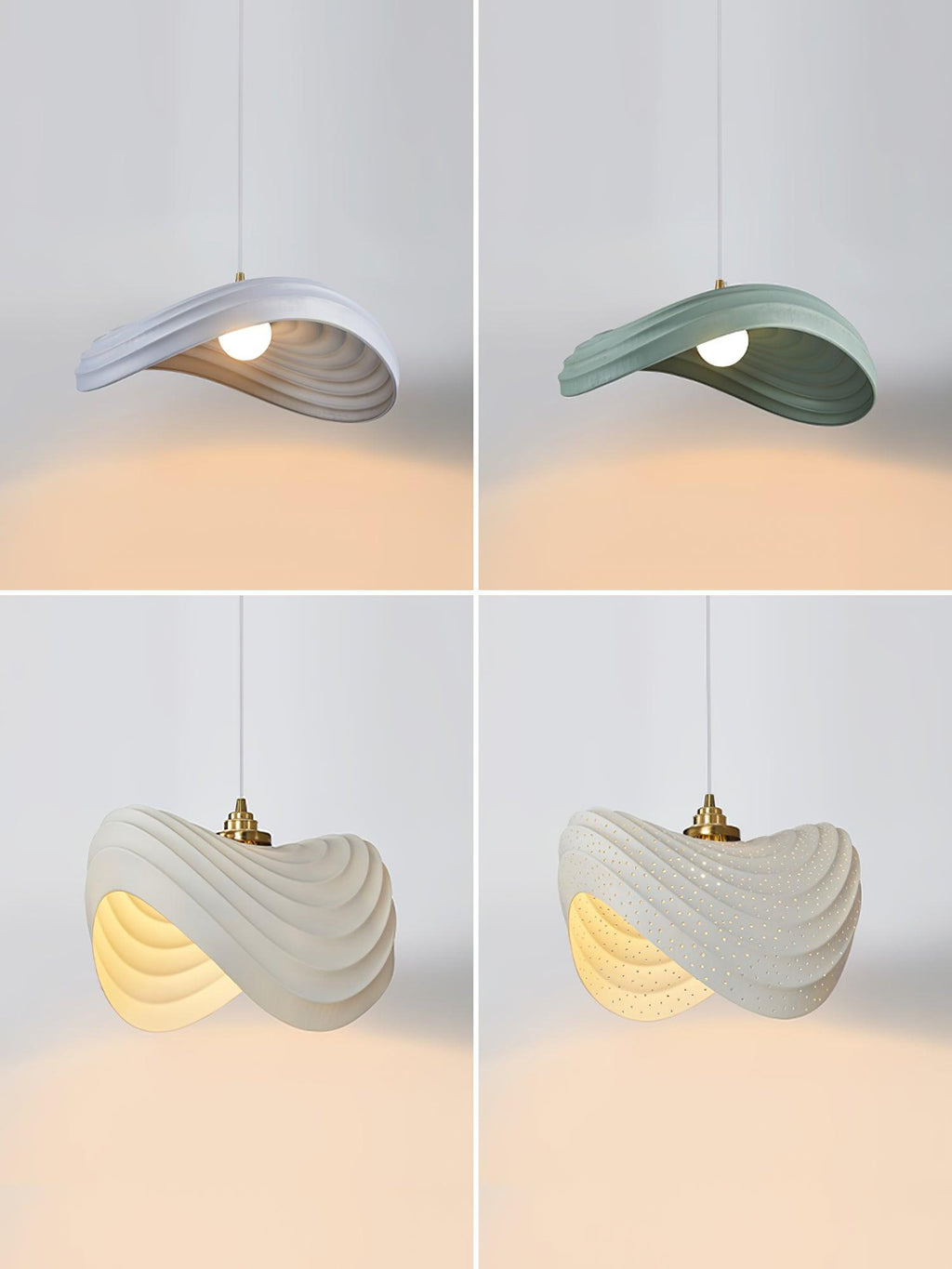 Lila Suspension Moderne en Résine - Neutralighting