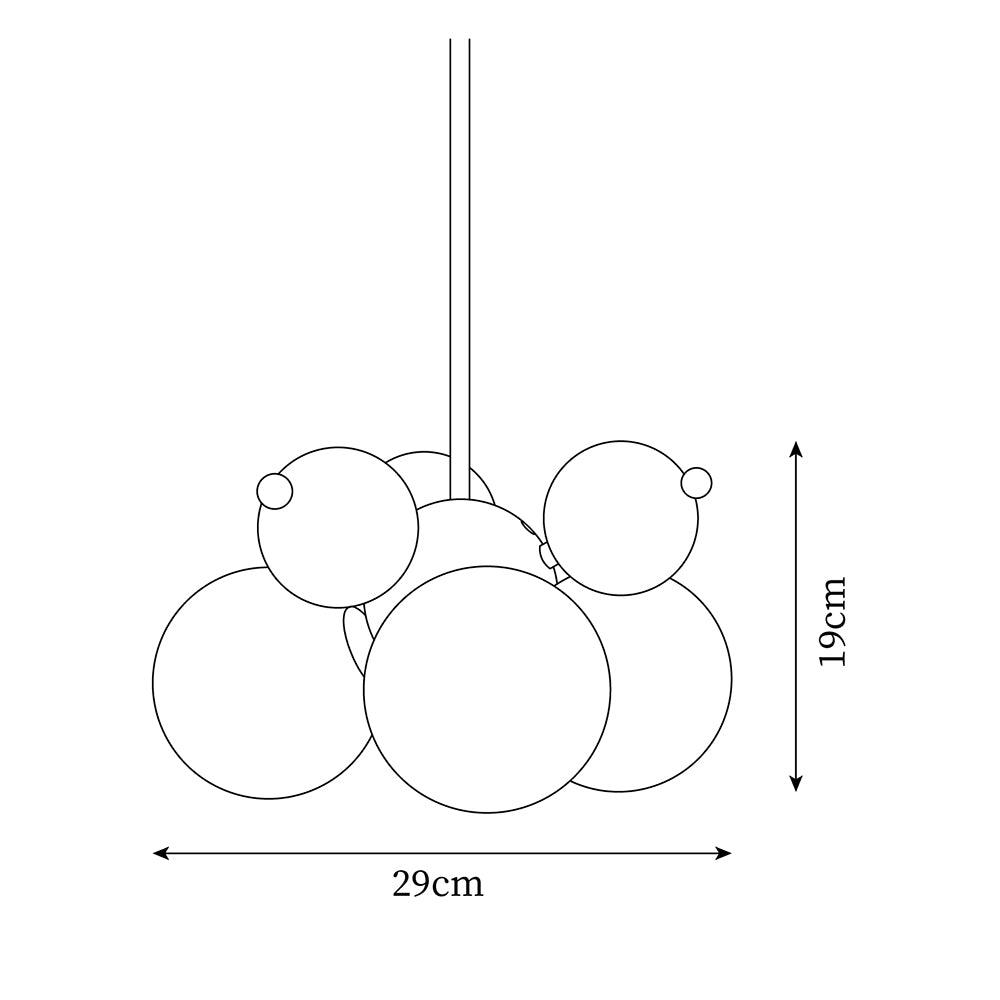 Nebula Lampe Suspendue Globe Cluster Moderne - Neutralighting