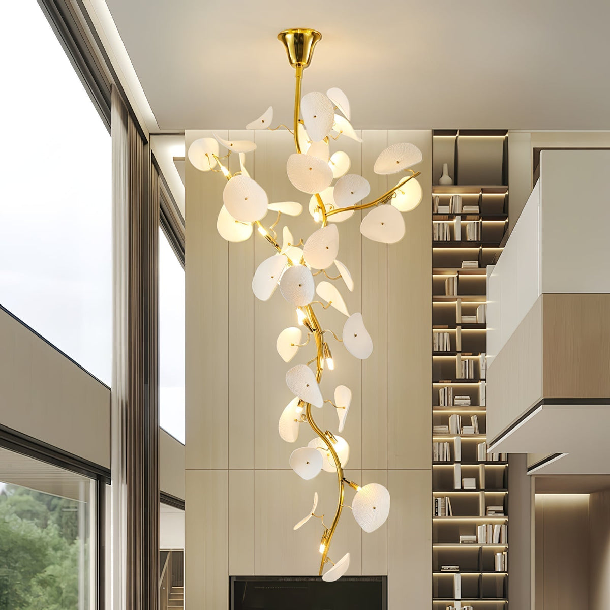 Orthair Chandelier en Céramique et Laiton Branche - Neutralighting