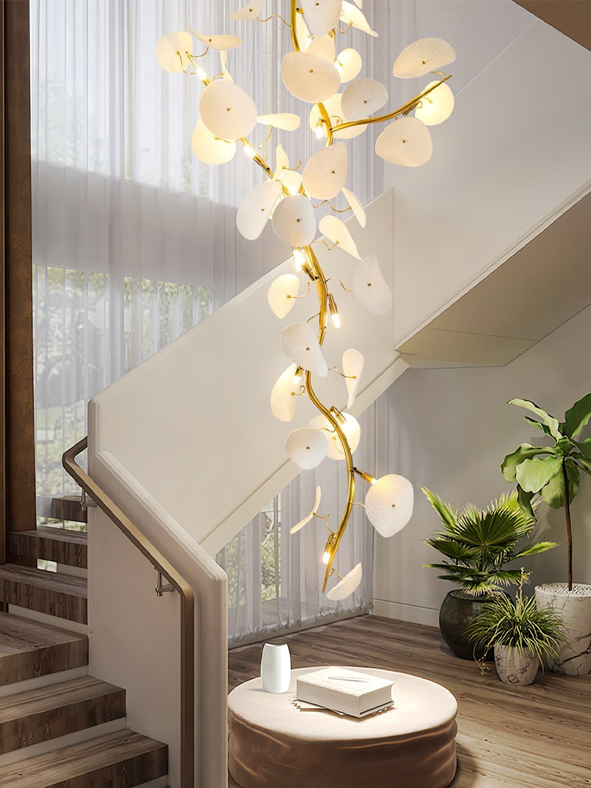 Orthair Chandelier en Céramique et Laiton Branche - Neutralighting