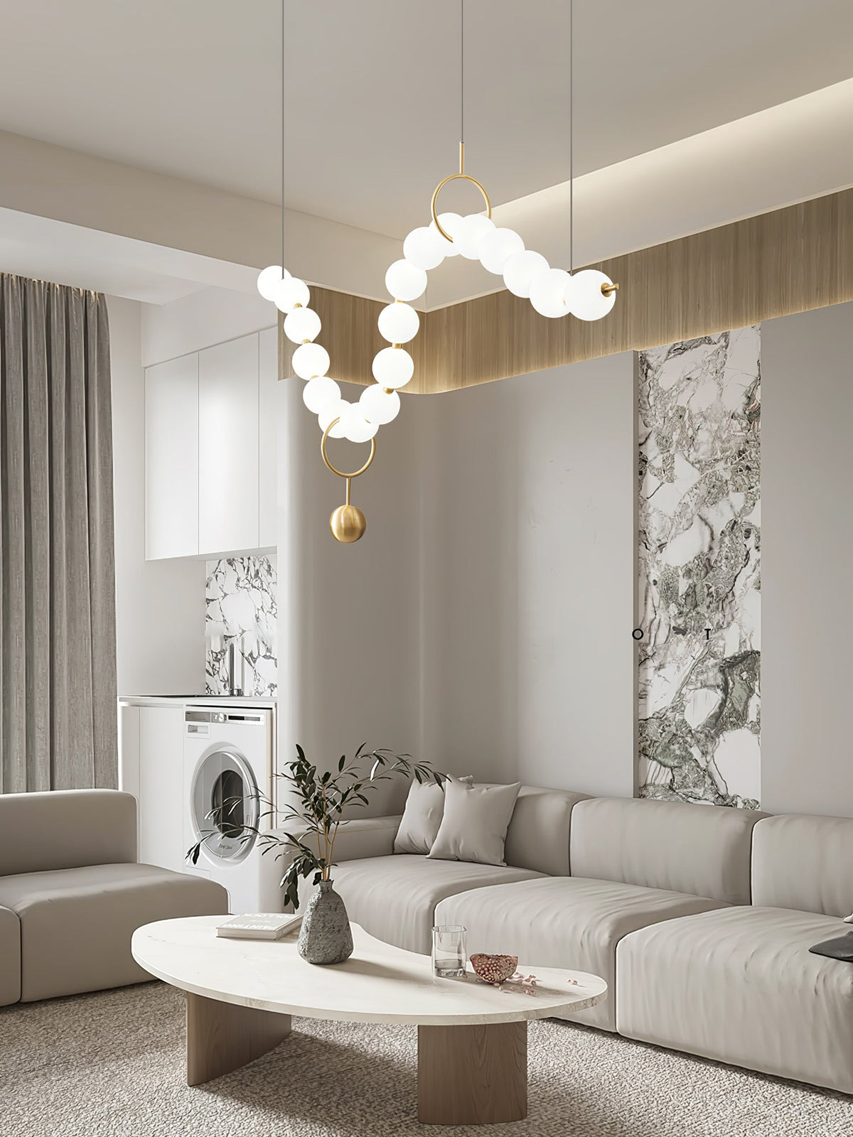 Lustra Suspension Lampe Collier en Verre - Neutralighting