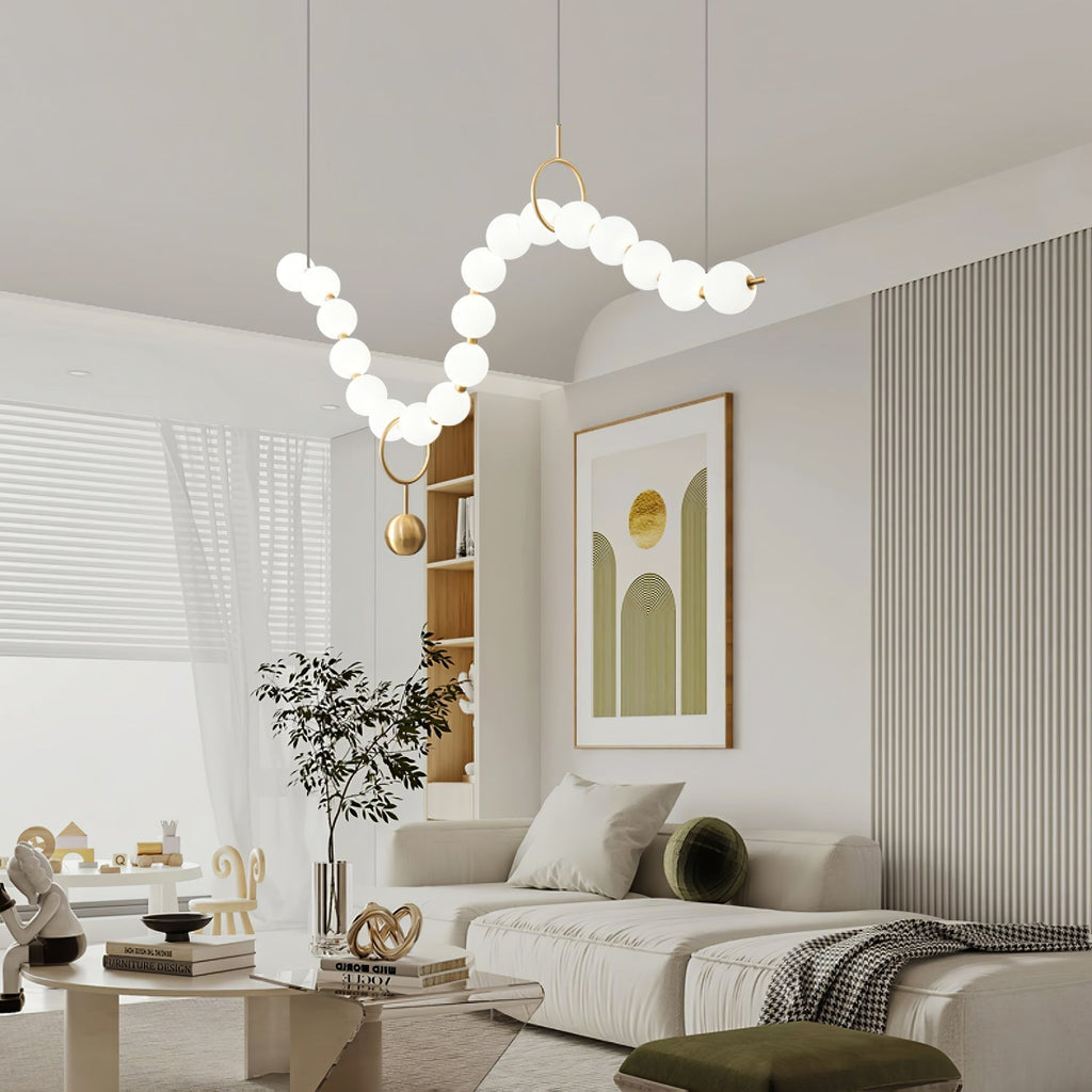 Lustra Suspension Lampe Collier en Verre - Neutralighting