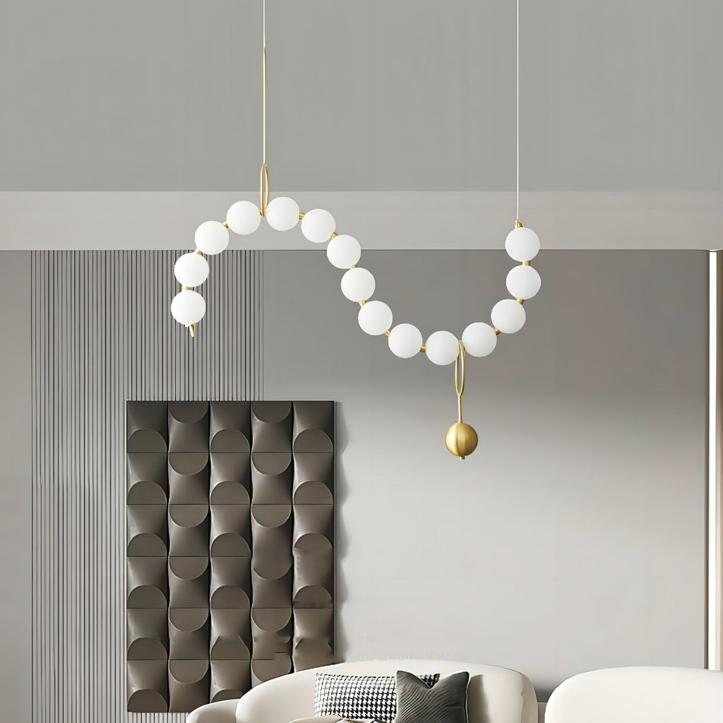 Lustra Suspension Lampe Collier en Verre - Neutralighting