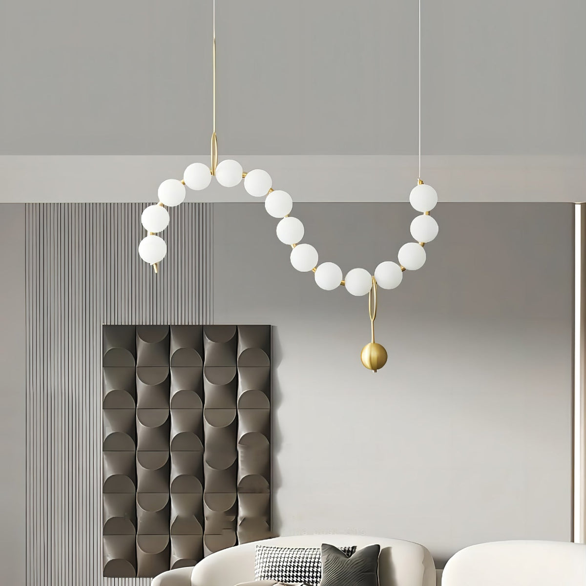 Lustra Suspension Lampe Collier en Verre - Neutralighting