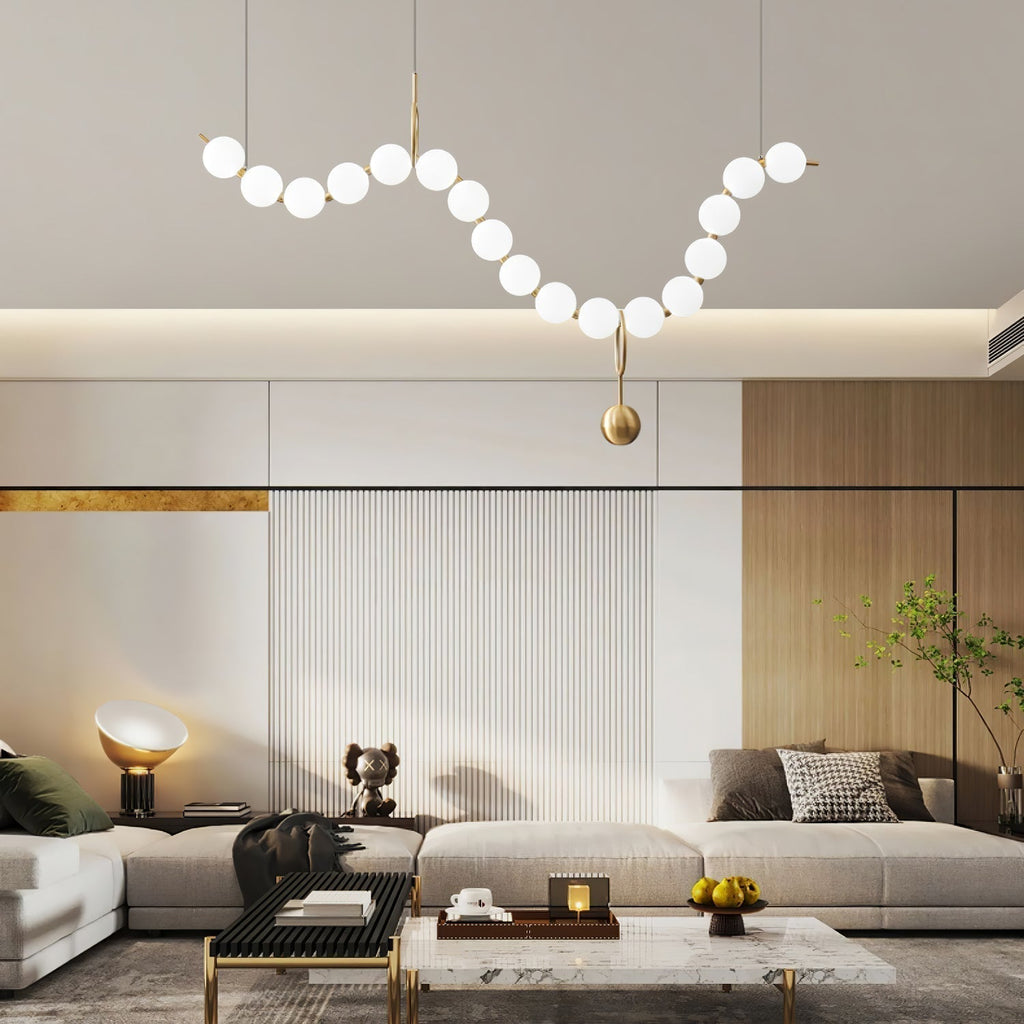 Lustra Suspension Lampe Collier en Verre - Neutralighting