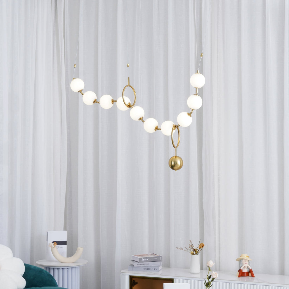Lustra Suspension Lampe Collier en Verre - Neutralighting
