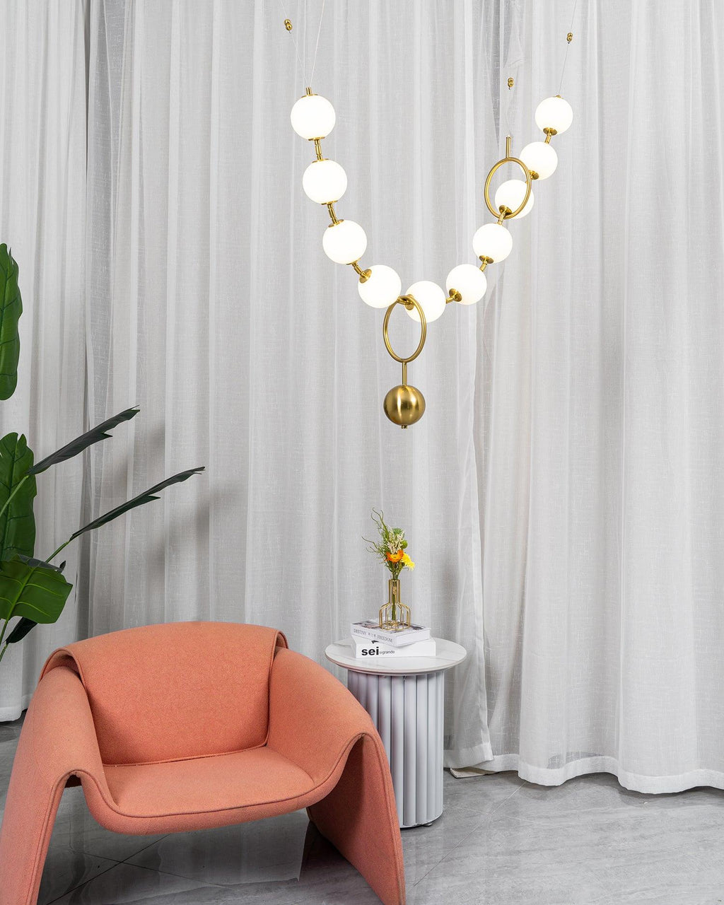 Lustra Suspension Lampe Collier en Verre - Neutralighting