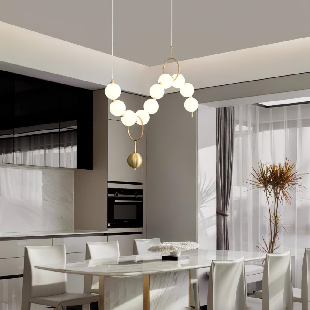 Lustra Suspension Lampe Collier en Verre - Neutralighting