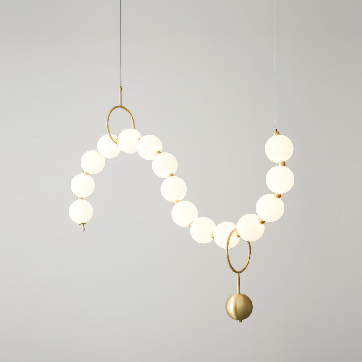 Lustra Suspension Lampe Collier en Verre - Neutralighting