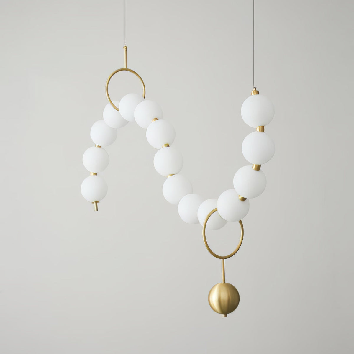 Lustra Suspension Lampe Collier en Verre - Neutralighting