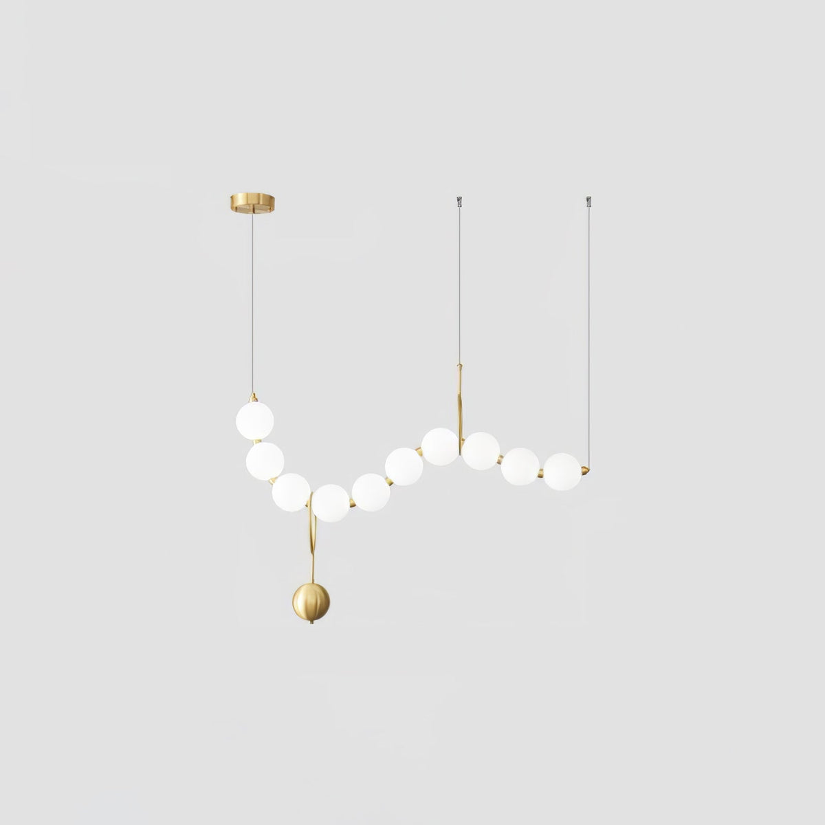 Lustra Suspension Lampe Collier en Verre - Neutralighting