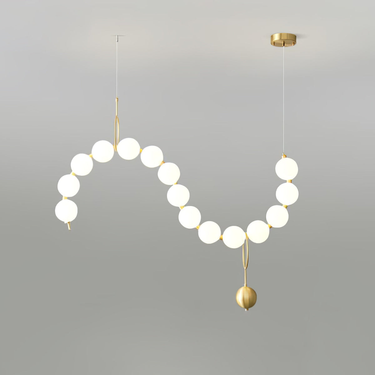 Lustra Suspension Lampe Collier en Verre - Neutralighting