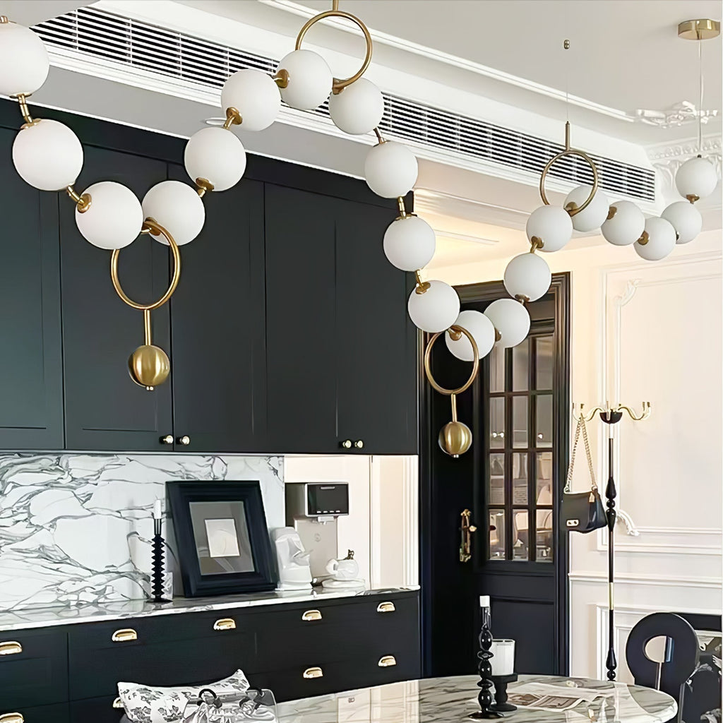 Lustra Suspension Lampe Collier en Verre - Neutralighting
