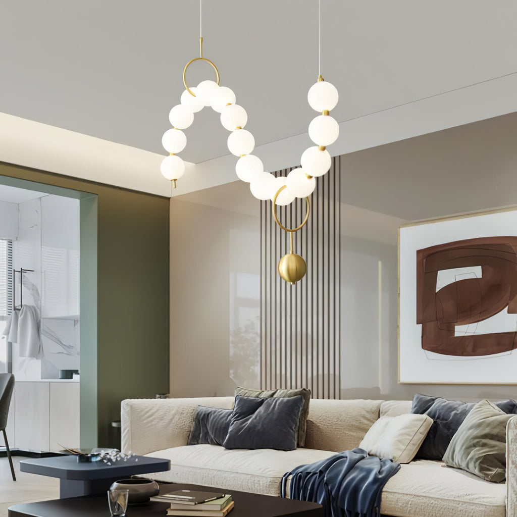 Lustra Suspension Lampe Collier en Verre - Neutralighting