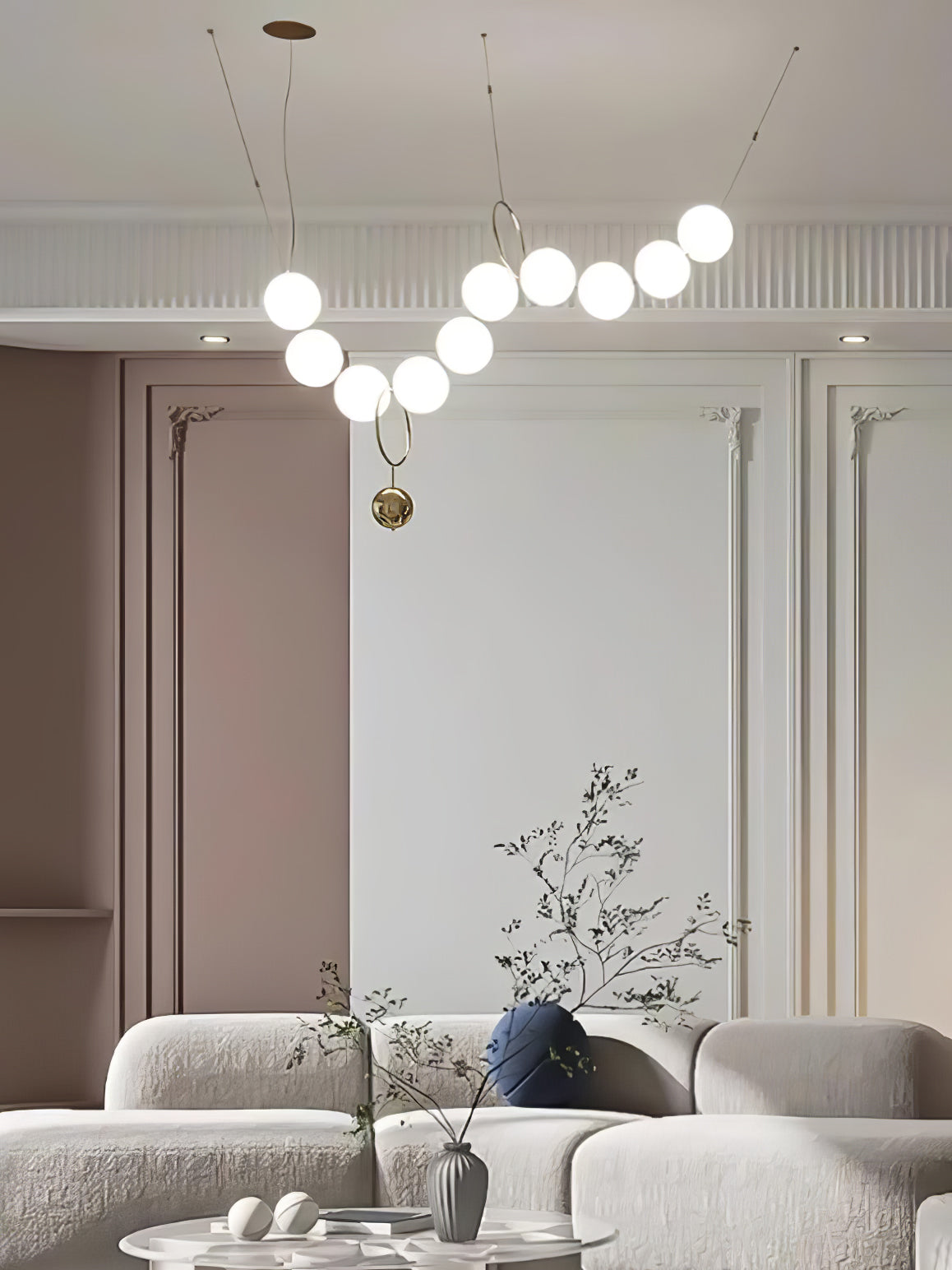 Lustra Suspension Lampe Collier en Verre - Neutralighting