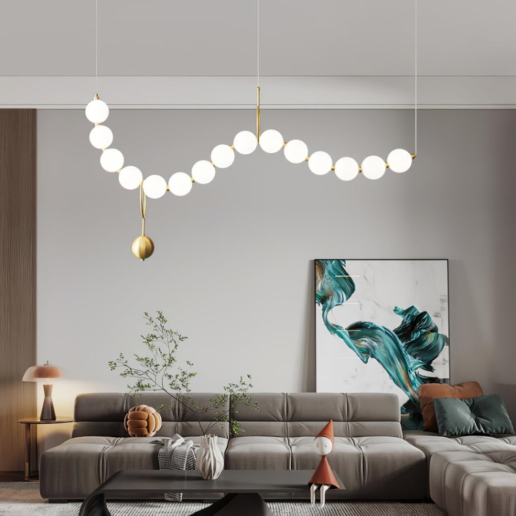 Lustra Suspension Lampe Collier en Verre - Neutralighting
