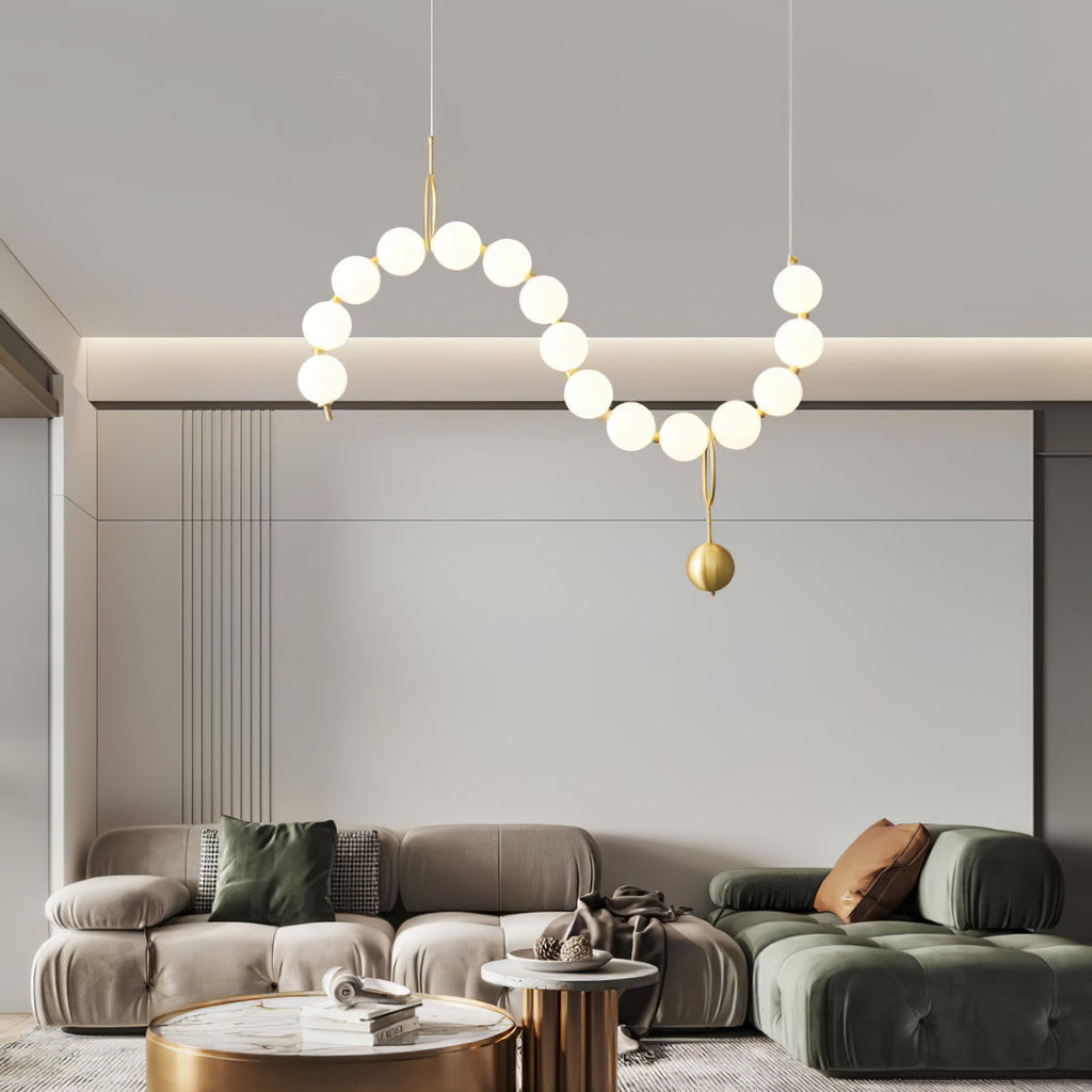 Lustra Suspension Lampe Collier en Verre - Neutralighting