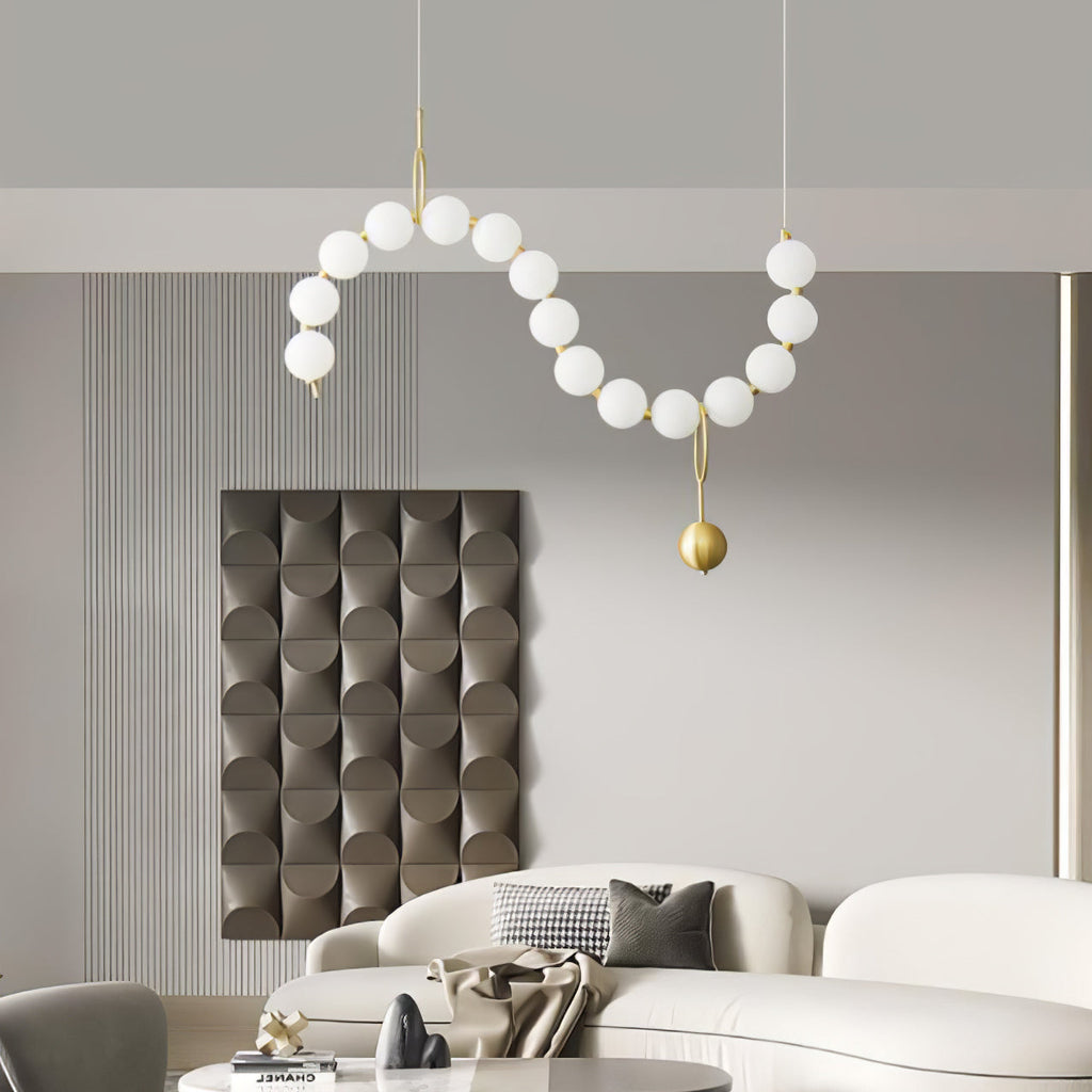 Lustra Suspension Lampe Collier en Verre - Neutralighting