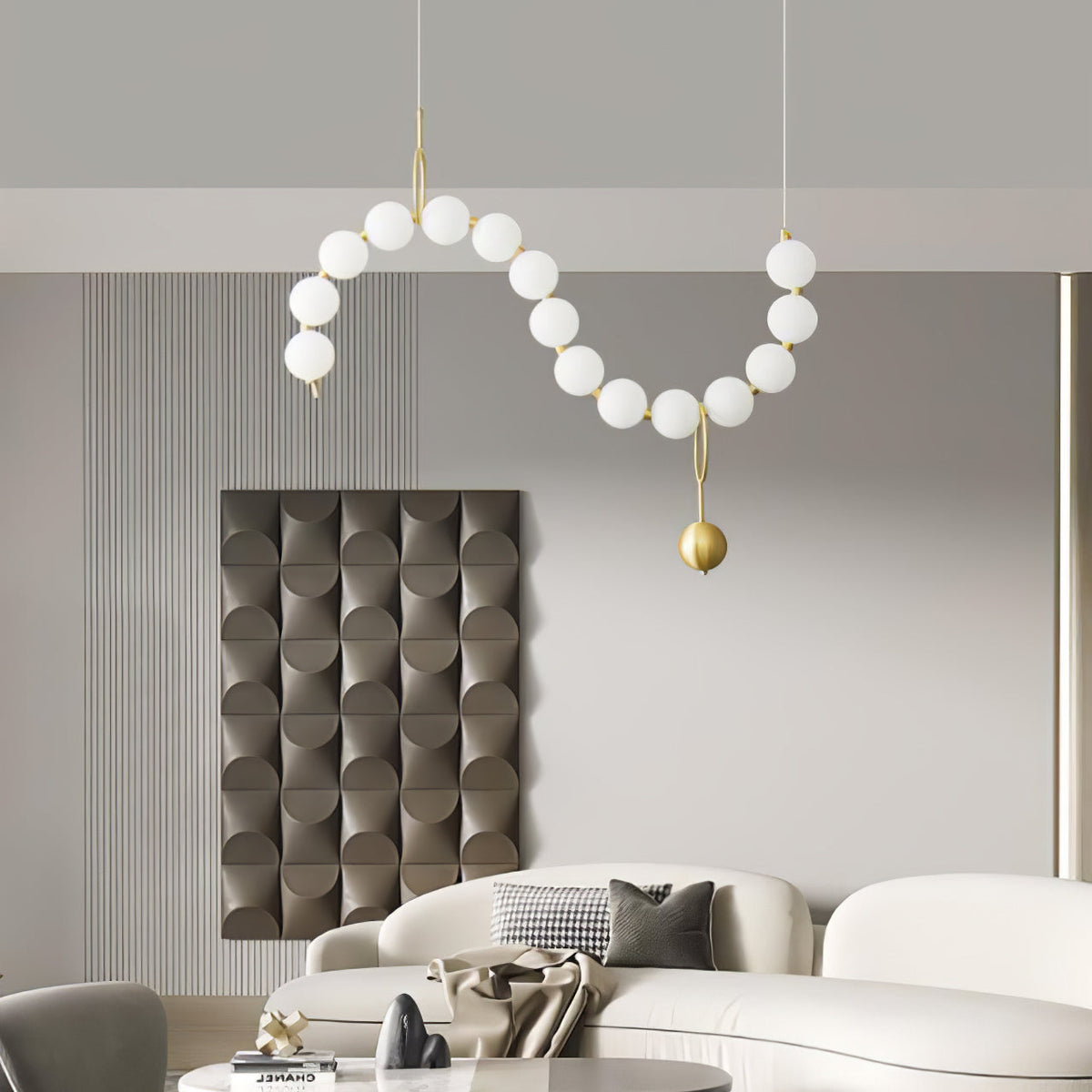 Lustra Suspension Lampe Collier en Verre - Neutralighting