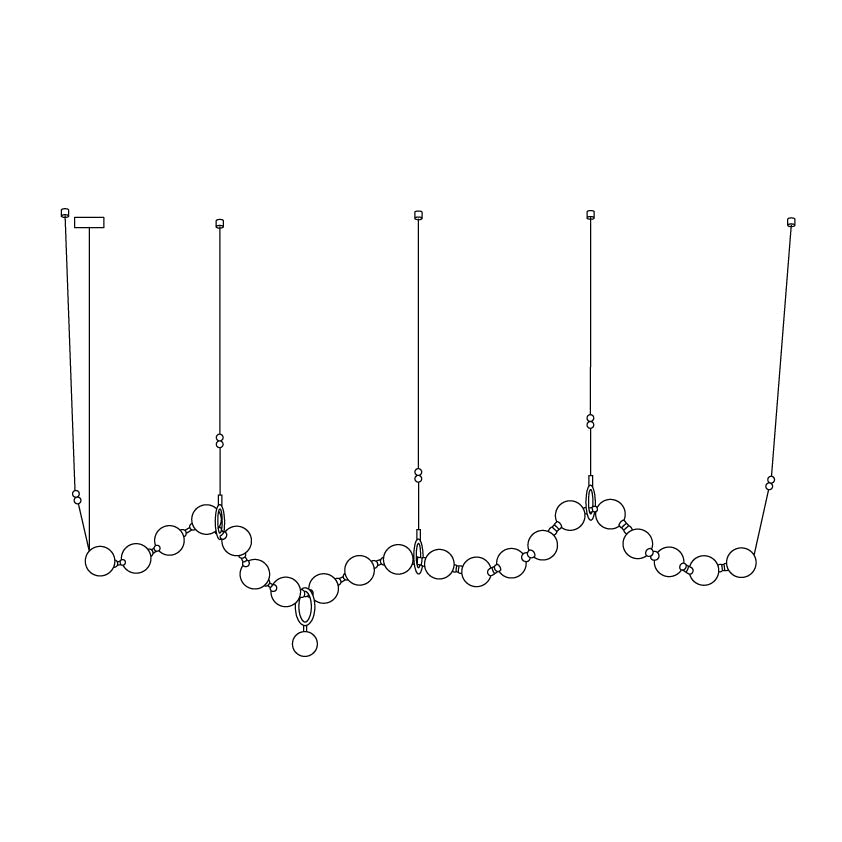 Lustra Suspension Lampe Collier en Verre - Neutralighting